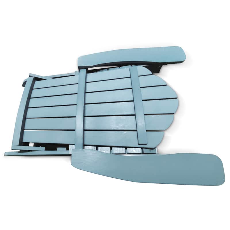 Adirondack Chair Plastic Weather Outdoor Chairs Blue - 9' x 12'