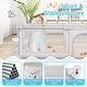 preview thumbnail 5 of 7, Gymax 81'' x 57'' Extra Large Playpen for Babies & Toddlers - Grey