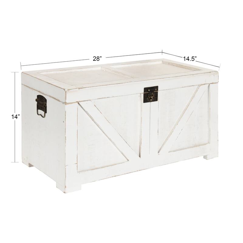 Kate and Laurel Cates Wood Trunk
