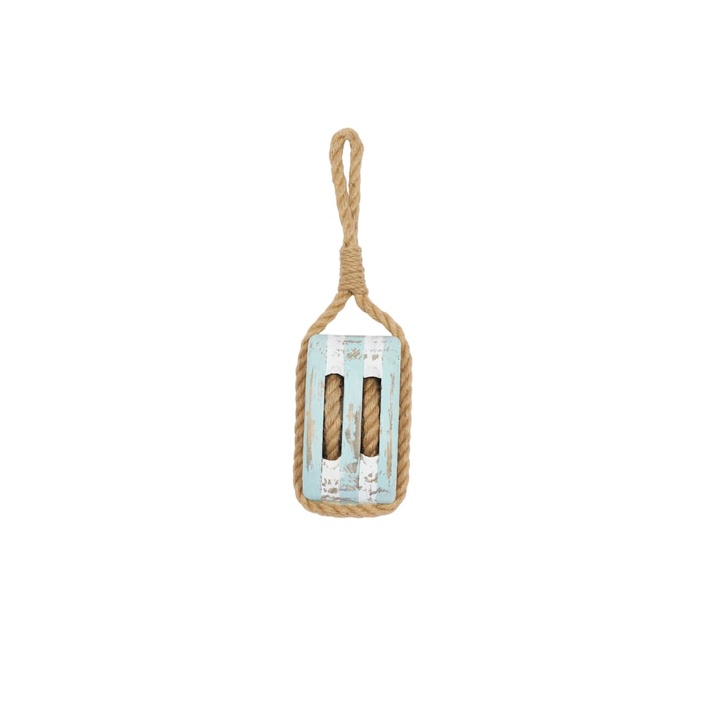 Wood Sail Boat Pulley Wall Decor - Blue - Roche River Decor