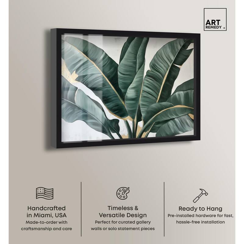 Jungle Jewel Jade II Shadowbox by Art Remedy
