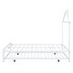 preview thumbnail 9 of 7, Full Size Metal Platform Bed,House-Shaped Headboard Design,twin size trundle,White