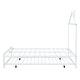 preview thumbnail 9 of 52, Full Size Metal Platform Bed with trundle, House-Shaped Headboard Design for Kids, Boys and Girls