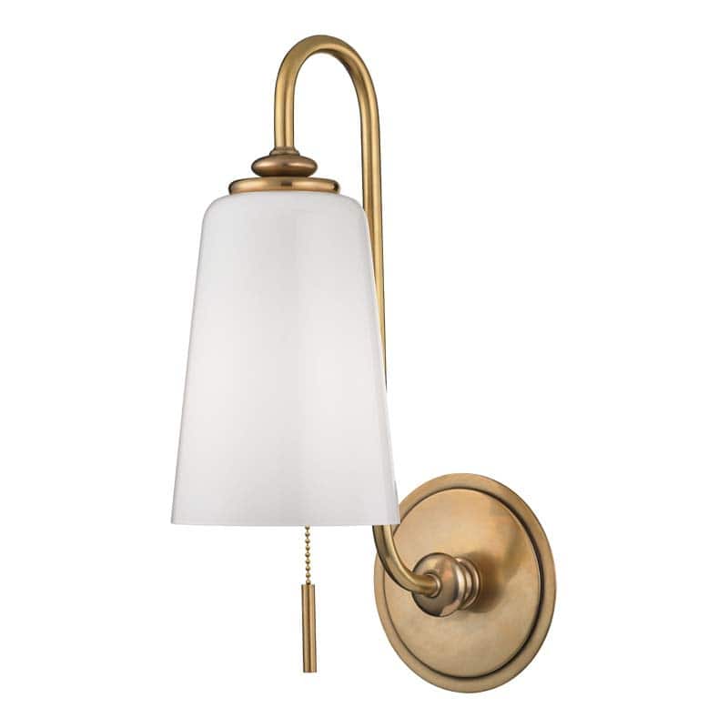Hudson Valley Lighting Glover Single Light 16" Tall Wall Sconce - Aged Brass