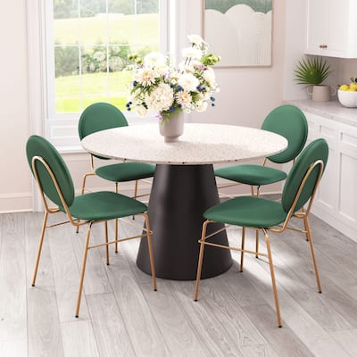 Jorf Dining Table Beige & Bronze