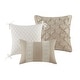 preview thumbnail 28 of 29, Madison Park Marla 7 Piece Lace Trim Comforter Set with Throw Pillows