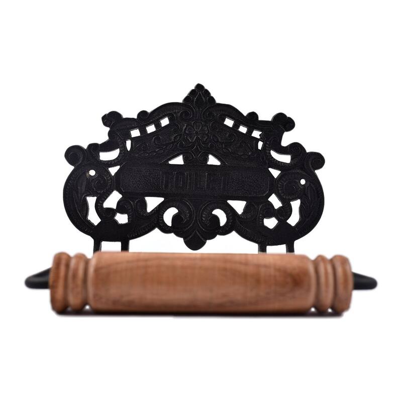 Black Aluminum Toilet Paper Holder Stand Wall Mount 5.9" Toilet Paper Roll Holder with Mounting Hardware
