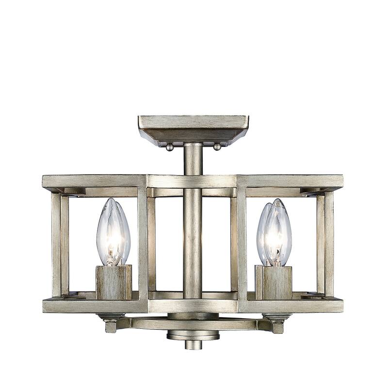 Golden Lighting Bellare 4 Light 13" Wide Semi-Flush Ceiling Fixture