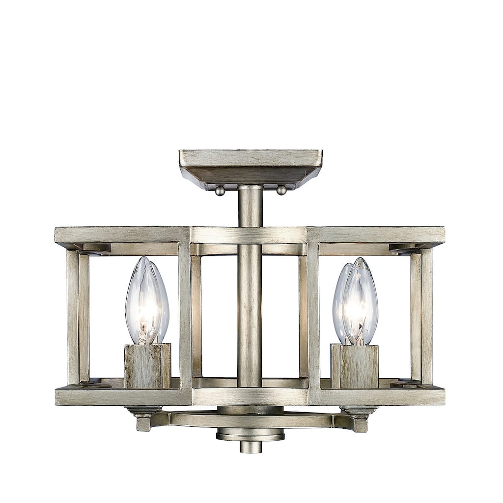 Golden Lighting Bellare 4 Light 13" Wide Semi-Flush Ceiling Fixture