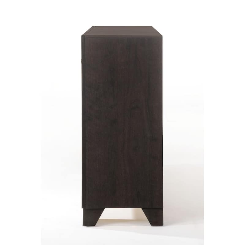 Mikel Espresso 9-Drawer Dresser
