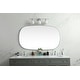 preview thumbnail 6 of 9, Elegant Lighting MR2B3660 Brynn 36" W x 60" H Oval Framed Bathroom