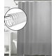 preview thumbnail 1 of 2, 71" x 71" - Grey EVA Shower Curtain Liner With 12 Hooks Grey