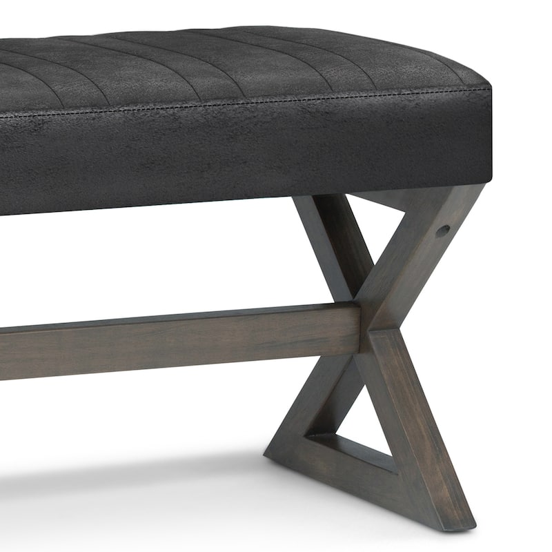 WYNDENHALL David 48 inch Wide Contemporary Rectangle Ottoman Bench