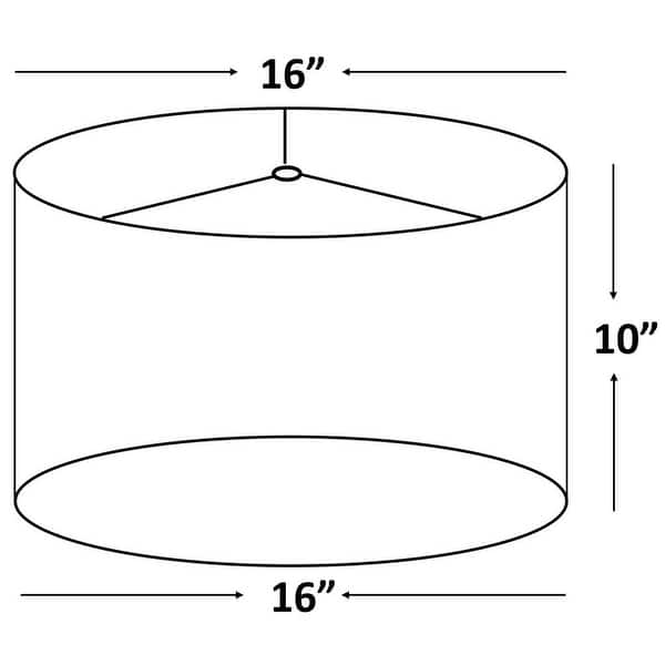 dimension image slide 0 of 5, Classic Drum Faux Silk Lamp Shade 8-inch to 16-inch Available