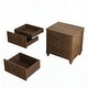 preview thumbnail 9 of 116, Wood NightStand with Metal Handle