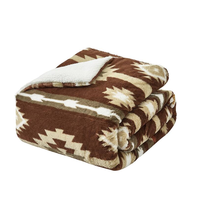 Southwest faux fur comforter
