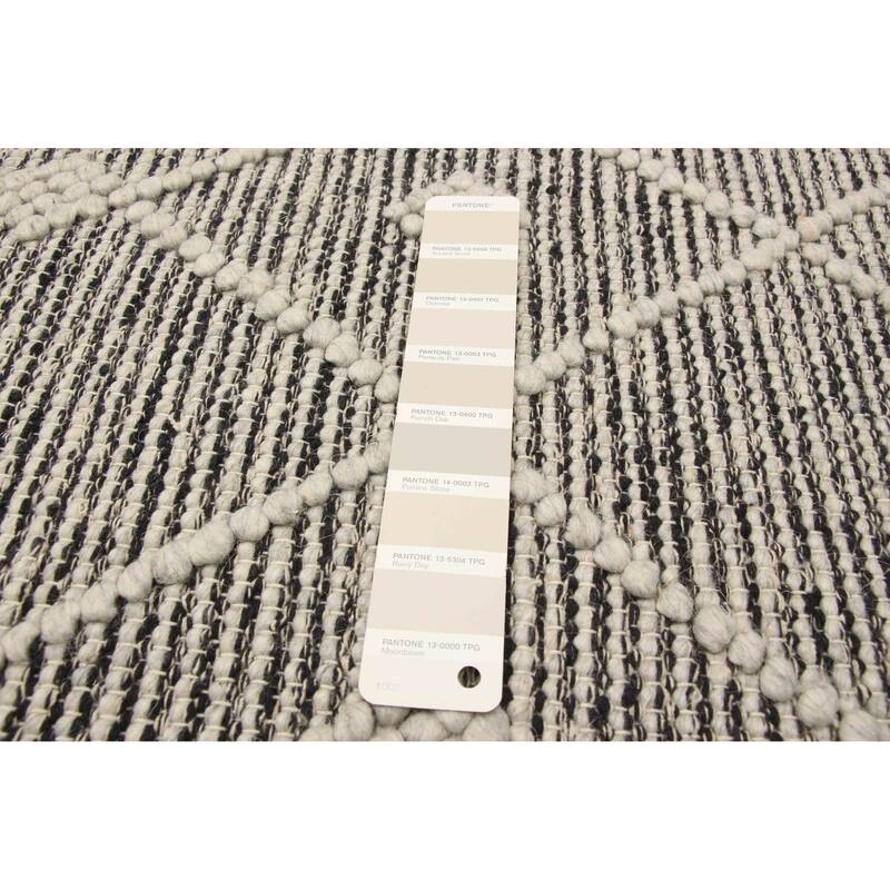 ECARPETGALLERY Braid weave Sienna Khaki Wool Rug - 4'11 x 8'4