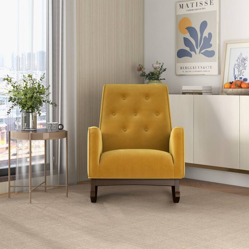 Westminister Modern Indoor Nursery Rocking Armchair for Bedroom and Livingroom
