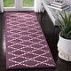 preview thumbnail 19 of 101, SAFAVIEH Handmade Chatham Carlota Modern Moroccan Wool Rug 2'3" x 7' Runner - Purple/Ivory - Runner