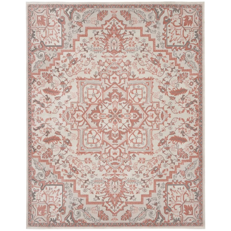 Nourison Elation Floral Medallion French Country Area Rug