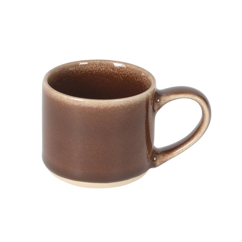 Mr. Coffee Espresso Whims 6 Piece 4 OZ Reactive Glaze Espresso Cup Set