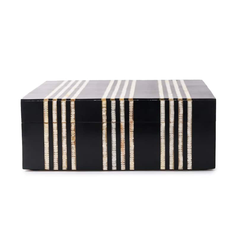 Large Rectangular Storage Box - 8" - Black