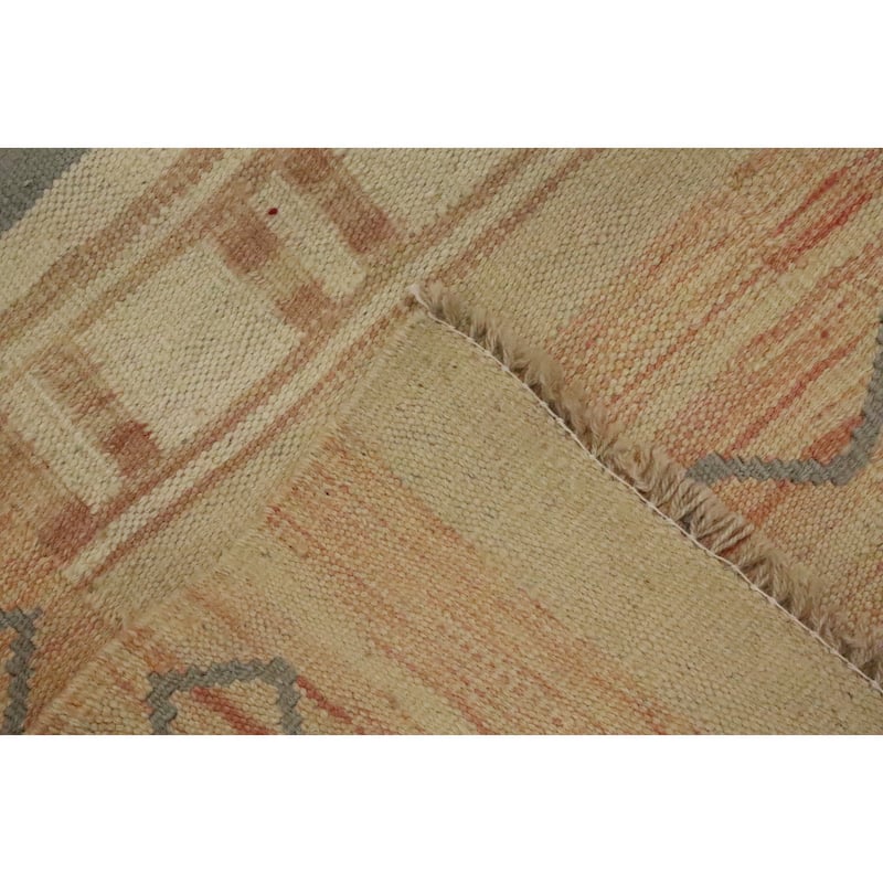 Hand Woven Oriental 100% Wool Carpet Southwestern Tribal Multi-Colored Kilim Area Rug - 4' 10'' X 2' 10''