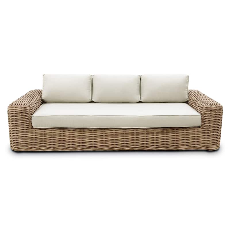 Poly and Bark Puglia 3 Seat Sofa - Sand