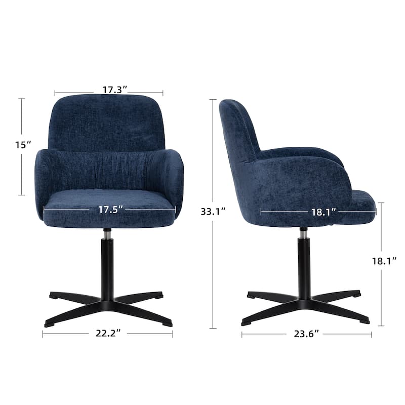 Modern 360° Swivel Upholstered Multi-Use Chair for Office or Dining