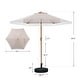 preview thumbnail 20 of 101, Autlaycil 7.5FT Solar Patio Umbrella with Base and Tilt,Crank