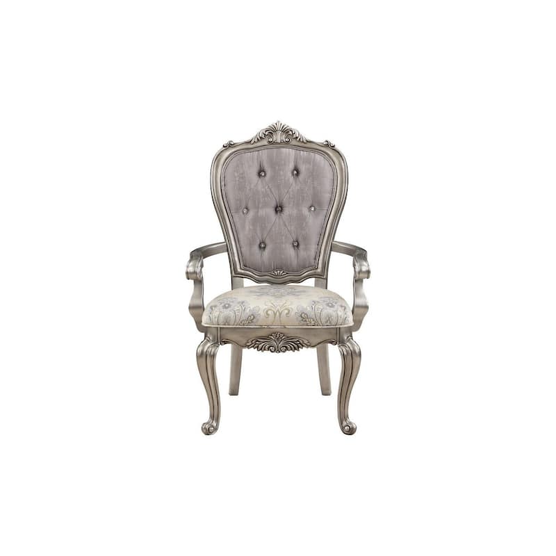 Platinum/Taupe Velvet Upholstered Wood Frame Dining Chair, Set of 2, Sturdy Dining Chair for Dining Rooms - 22.75