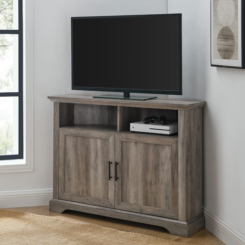 Middlebrook 44-inch Groove Door Corner TV Stand
