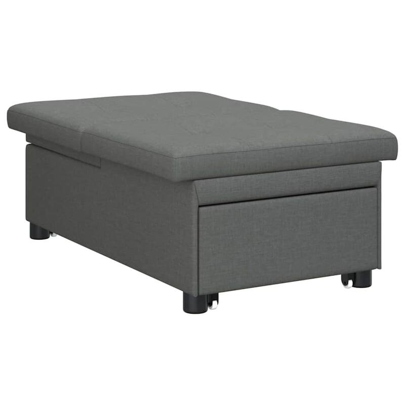 vidaXL Sofa Bed Dark gray 194 x 67 x 37 cm fabric - 76.4 x 26.4 x 14.6 inch