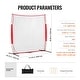 preview thumbnail 10 of 8, 7x7 Feet Portable Ball Sports Barrier Netting with Carry Bag and Steel Pipe Base