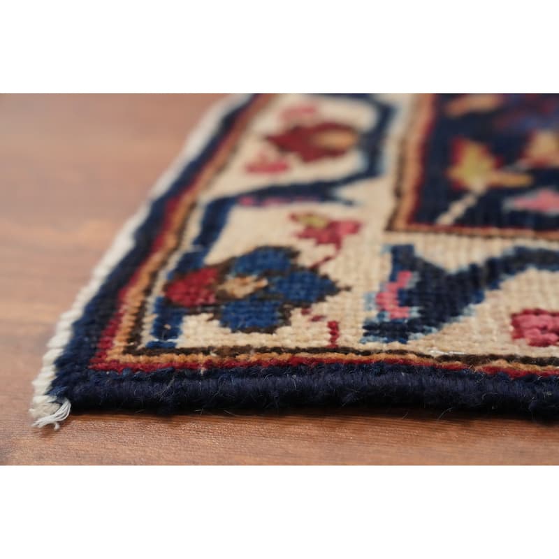 Hand Knotted Oriental 100% Wool Carpet Traditional Floral Brown Mashad Area Rug - 12' 5'' X 8' 8''