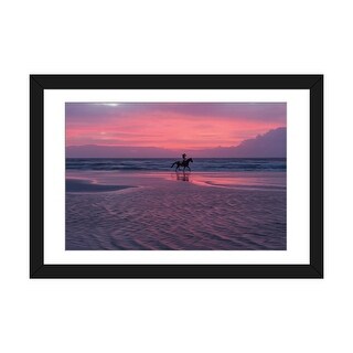 iCanvas "Horse And Rider On The Beach" by Janet Fikar PFA - Bed Bath ...