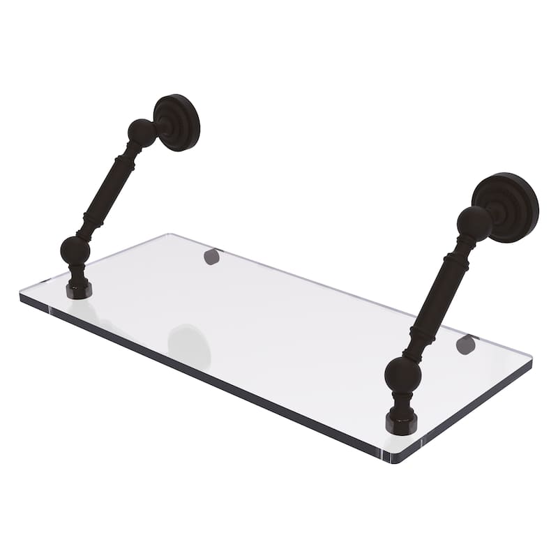 Allied Brass Dottingham Collection 18 Inch Floating Glass Shelf On