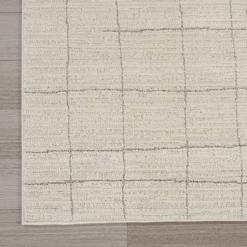 HomeRoots Abstract Scandinavian Rectangle Area Rug