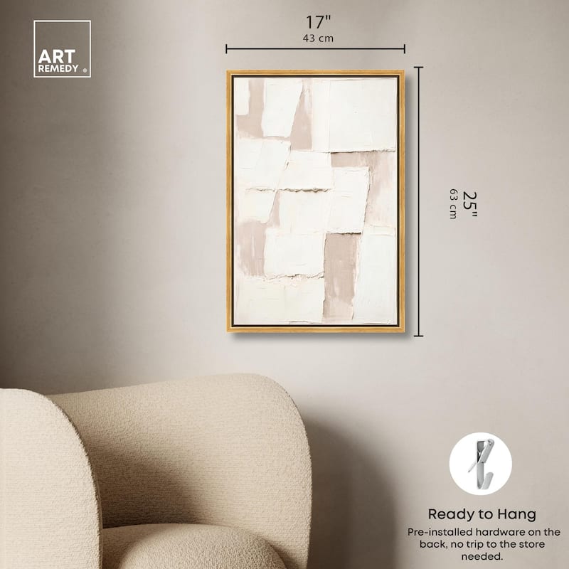 Plastered Planes II Canvas by Art Remedy