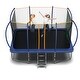 preview thumbnail 1 of 5, Rectangular Trampoline Gauge Galvanized Rust Resistance Steel Construction With Basketball Hoop System Advanced Ladder - Blue