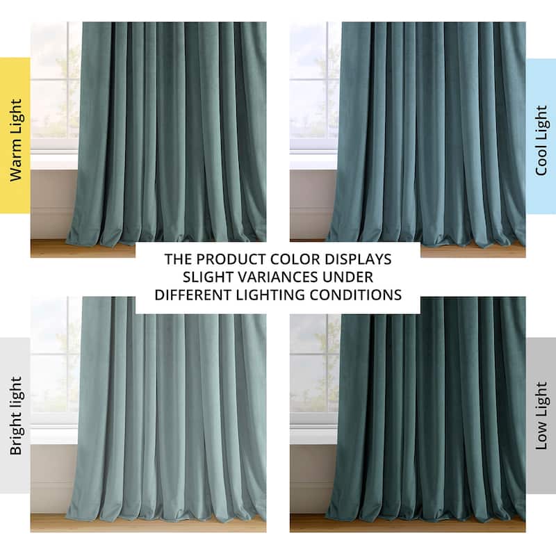Exclusive Fabrics Signature Blackout Velvet Curtain (1 Panel)