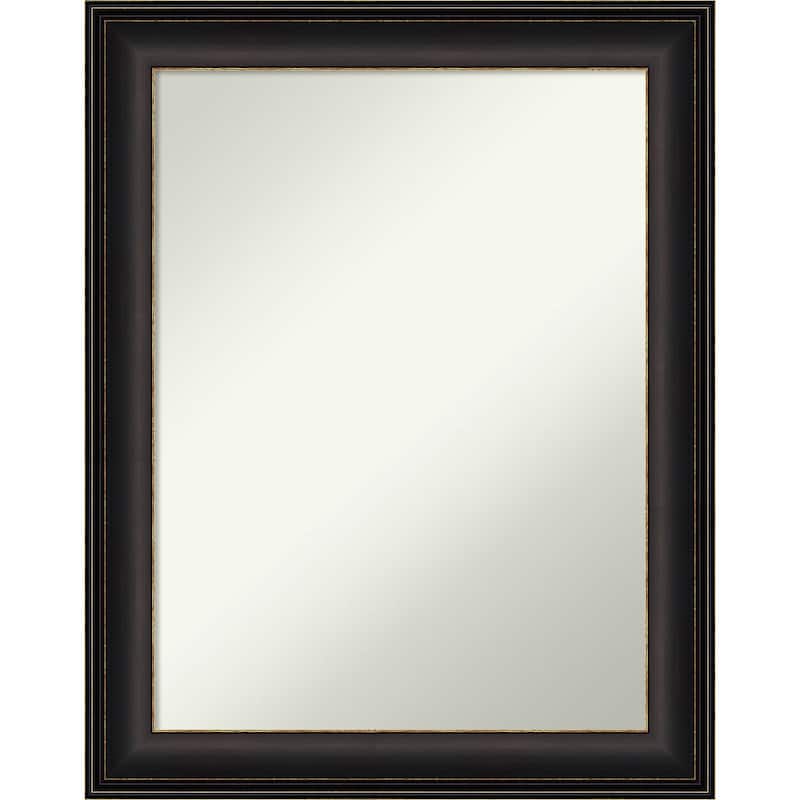 Non-Beveled Bathroom Wall Mirror - Trio Oil Rubbed Bronze Frame