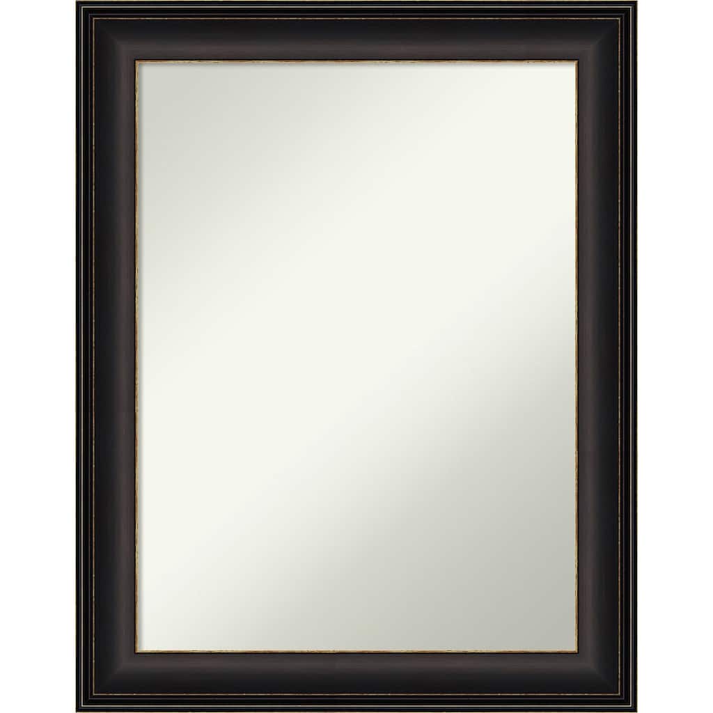 Non-Beveled Bathroom Wall Mirror - Trio Oil Rubbed Bronze Frame