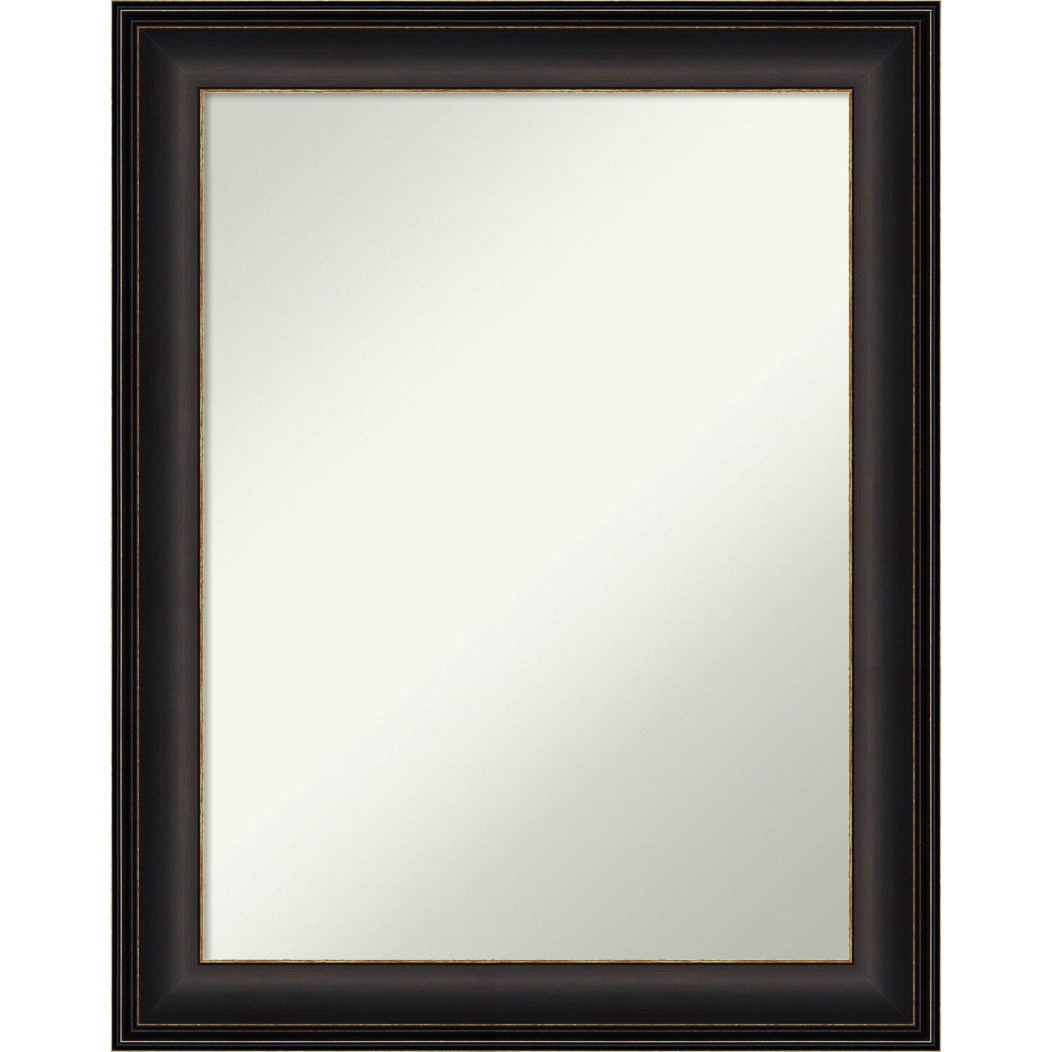 Non-Beveled Bathroom Wall Mirror - Trio Oil Rubbed Bronze Frame