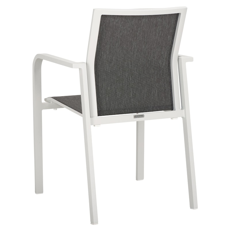 SAFAVIEH Outdoor Patio Furniture Dexter Armchair (Set of 2), Fully Assembled - 22"W x 24"D x 33"H