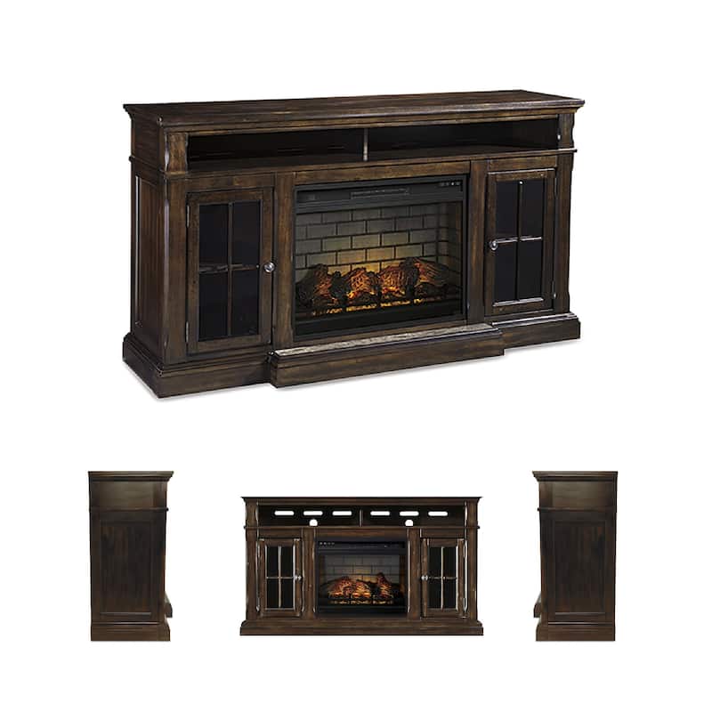 Roddinton 74" TV Stand with Electric Fireplace