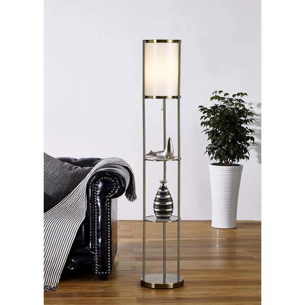 Bed bath and beyond floor lamp with shelves hot sale