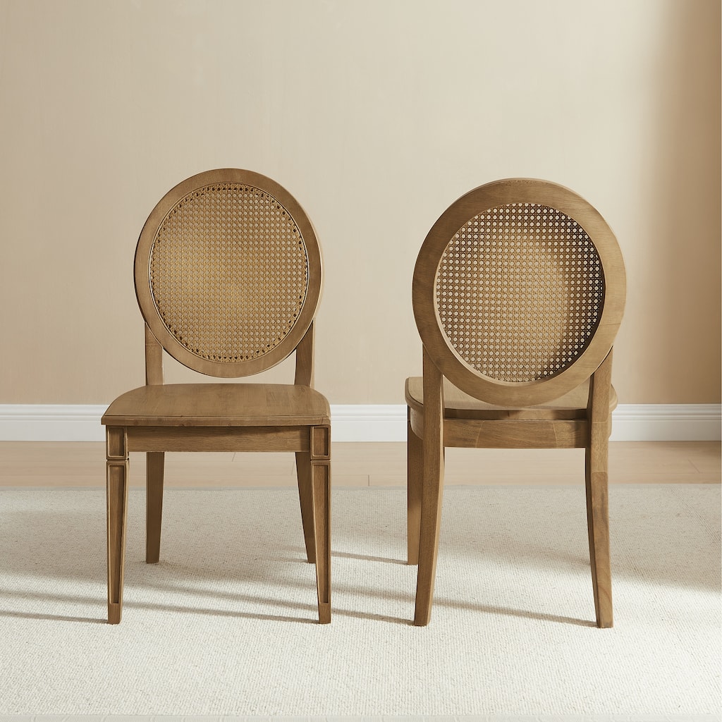Crosley Katia 2-Piece Cane-Back Dining Chair Set