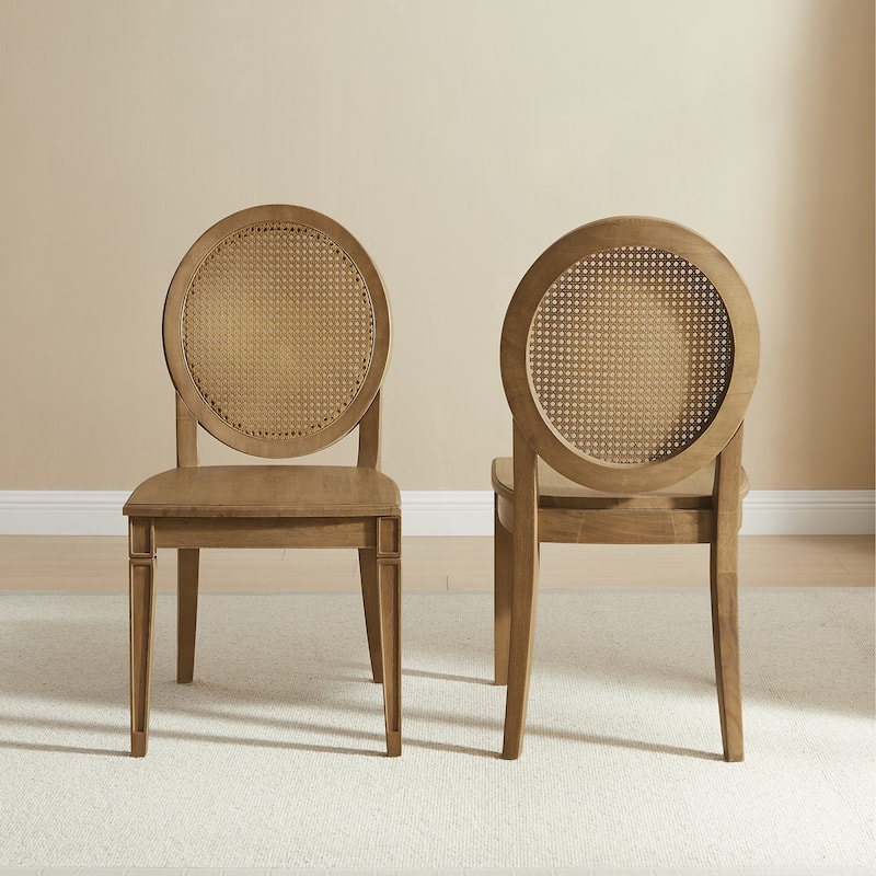 Crosley Katia 2-Piece Cane-Back Dining Chair Set