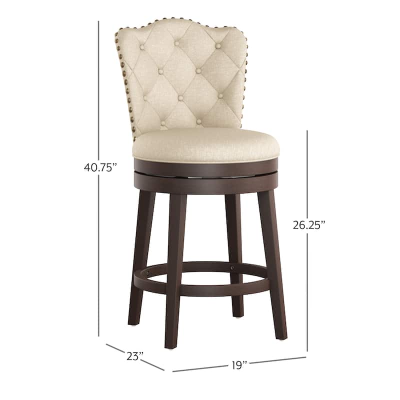 Hillsdale Edenwood Wood Swivel Stool